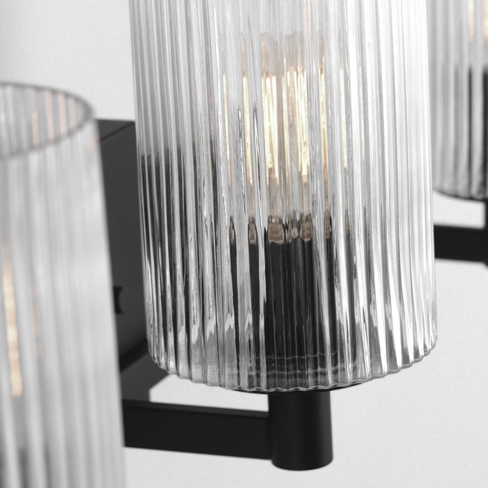 Myhouse Lighting Generation Lighting - GLV1043EN/MBK - Three Light Wall / Bath - Lando - Midnight Black