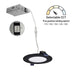 Myhouse Lighting Nora Lighting - NFLAT-R4TWB - LED Downlight - Black