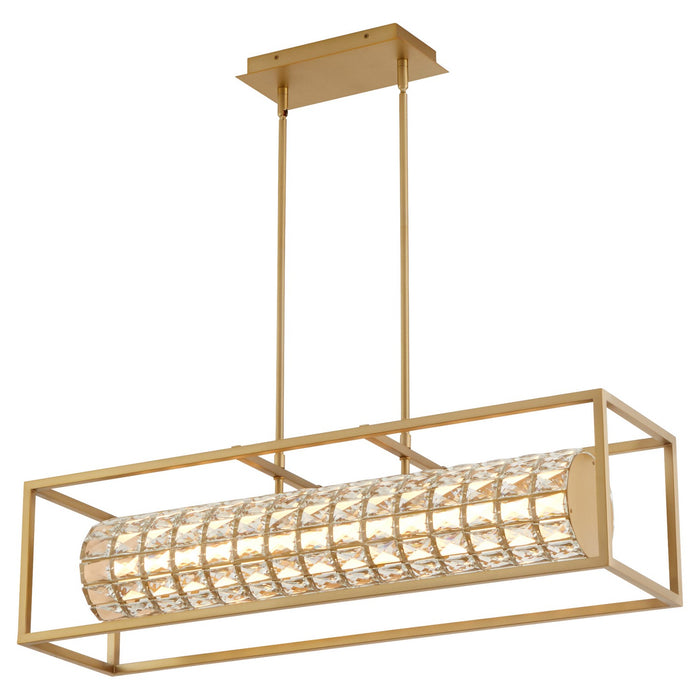 Myhouse Lighting Oxygen - 3-676-40 - LED Linear Pendant - Elan - Aged Brass