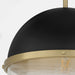 Myhouse Lighting Quorum - 82-12-6980 - One Light Pendant - Textured Black w/ Aged Brass