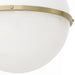 Myhouse Lighting Quorum - 82-14-0880 - One Light Pendant - Studio White w/ Aged Brass