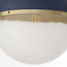 Myhouse Lighting Quorum - 82-14-3280 - One Light Pendant - Blue w/ Aged Brass