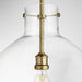 Myhouse Lighting Quorum - 8932-80 - One Light Pendant - Aged Brass