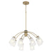 Myhouse Lighting Quorum - 6077-8-80 - Eight Light Chandelier - Arpeggio - Aged Brass