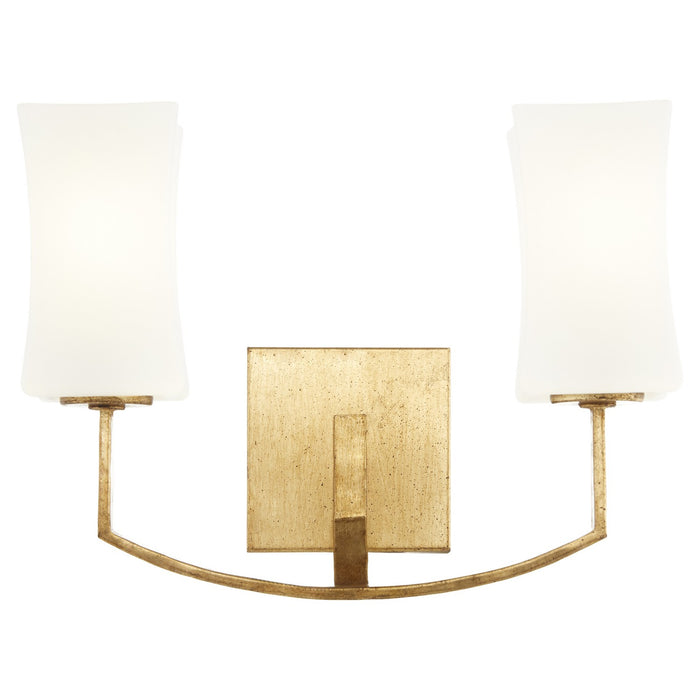 Myhouse Lighting Quorum - 581-2-74 - Two Light Wall Mount - Ayala - Gold Leaf