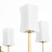 Myhouse Lighting Quorum - 681-6-74 - Six Light Chandelier - Ayala - Gold Leaf