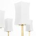 Myhouse Lighting Quorum - 681-8-74 - Eight Light Chandelier - Ayala - Gold Leaf