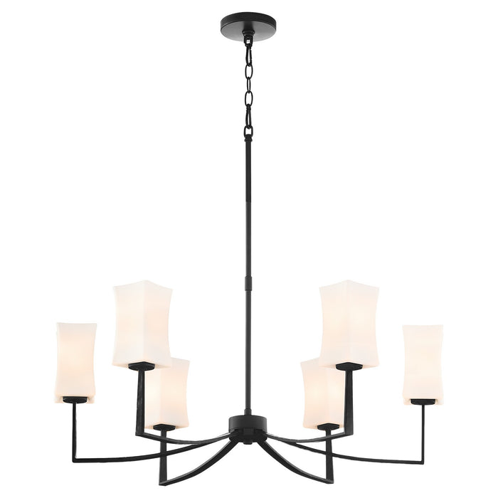 Myhouse Lighting Quorum - 681-8-59 - Eight Light Chandelier - Ayala - Matte Black