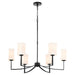 Myhouse Lighting Quorum - 681-8-59 - Eight Light Chandelier - Ayala - Matte Black