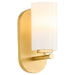 Myhouse Lighting Quorum - 5228-1-80 - One Light Wall Mount - Belinder - Aged Brass