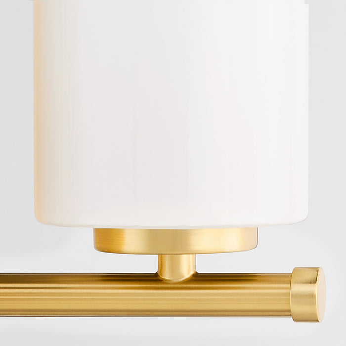 Myhouse Lighting Quorum - 5228-1-80 - One Light Wall Mount - Belinder - Aged Brass