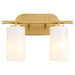 Myhouse Lighting Quorum - 5228-2-80 - Two Light Vanity - Belinder - Aged Brass