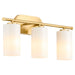 Myhouse Lighting Quorum - 5228-3-80 - Three Light Vanity - Belinder - Aged Brass