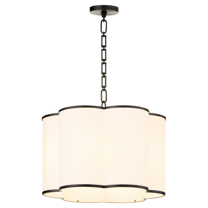 Myhouse Lighting Quorum - 8228-4-59 - Four Light Pendant - Belinder - Matte Black