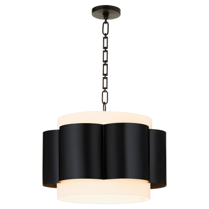 Myhouse Lighting Quorum - 8229-4-59 - Four Light Pendant - Belinder - Matte Black