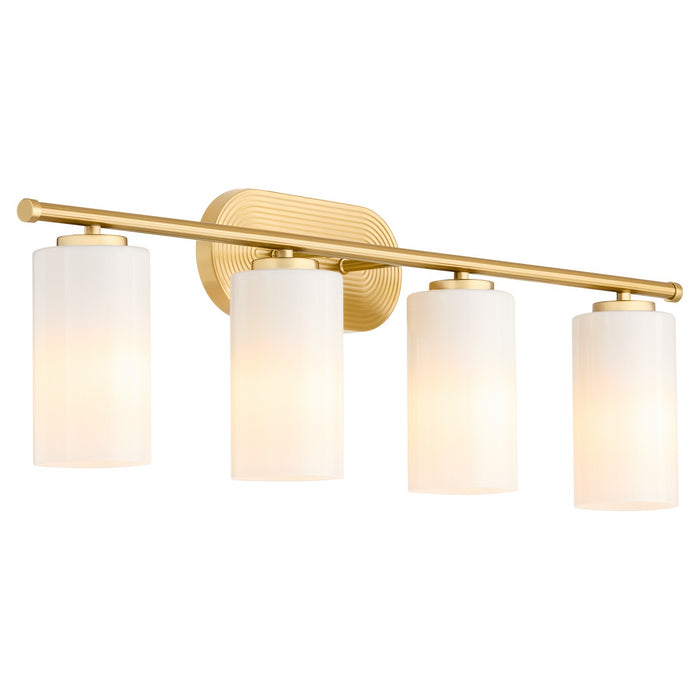 Myhouse Lighting Quorum - 5228-4-80 - Four Light Vanity - Belinder - Aged Brass