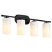 Myhouse Lighting Quorum - 5228-4-59 - Four Light Vanity - Belinder - Matte Black