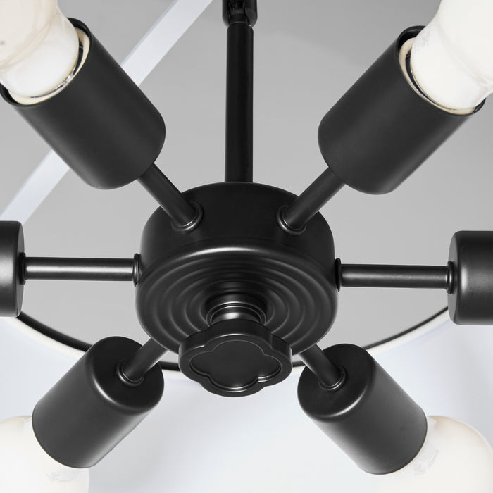 Myhouse Lighting Quorum - 8228-6-59 - Six Light Pendant - Belinder - Matte Black