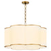 Myhouse Lighting Quorum - 8228-6-47 - Six Light Pendant - Belinder - Non-Lacquered Brass