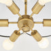 Myhouse Lighting Quorum - 8228-6-47 - Six Light Pendant - Belinder - Non-Lacquered Brass