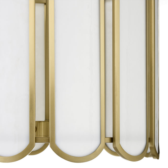 Myhouse Lighting Quorum - 824-4-80 - Four Light Pendant - Belleview - Aged Brass