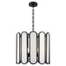 Myhouse Lighting Quorum - 824-4-59 - Four Light Pendant - Belleview - Matte Black