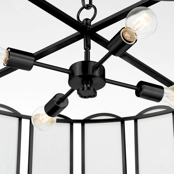 Myhouse Lighting Quorum - 824-4-59 - Four Light Pendant - Belleview - Matte Black