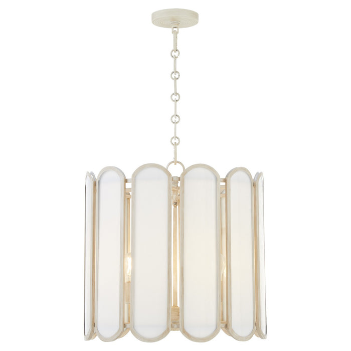 Myhouse Lighting Quorum - 824-4-52 - Four Light Pendant - Belleview - Washed Oak