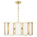 Myhouse Lighting Quorum - 824-5-80 - Five Light Pendant - Belleview - Aged Brass