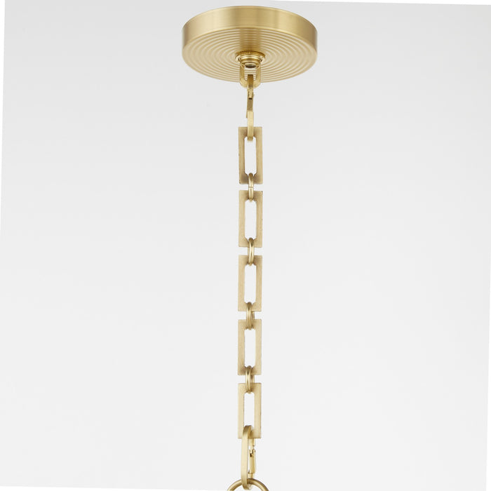 Myhouse Lighting Quorum - 824-5-80 - Five Light Pendant - Belleview - Aged Brass