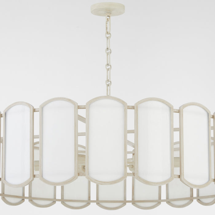 Myhouse Lighting Quorum - 824-8-52 - Eight Light Pendant - Belleview - Washed Oak