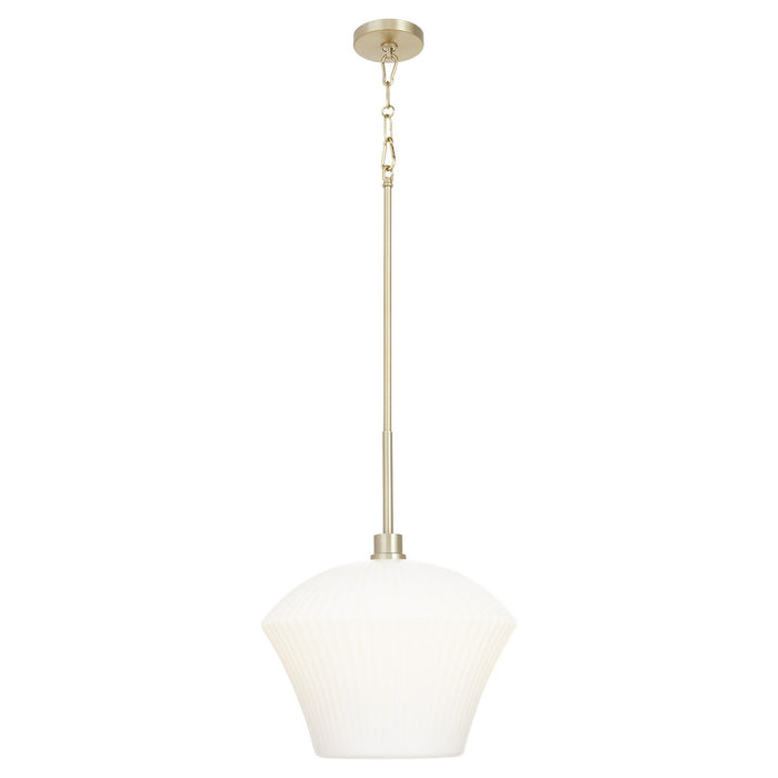 Myhouse Lighting Quorum - 8221-15-80 - One Light Pendant - Cassini - Aged Brass