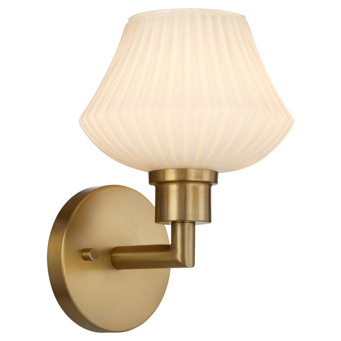 Myhouse Lighting Quorum - 5221-1-80 - One Light Wall Mount - Cassini - Aged Brass