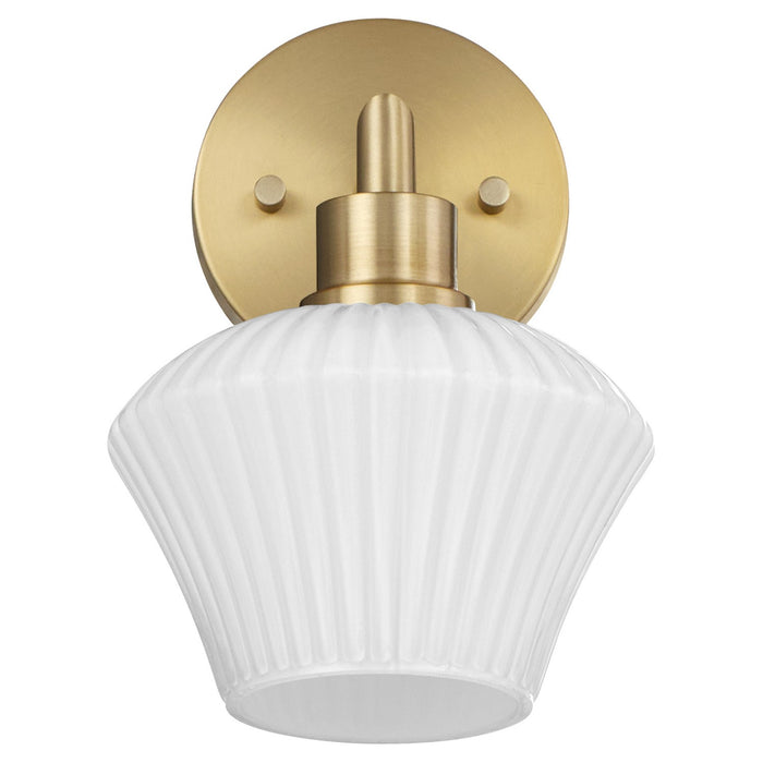 Myhouse Lighting Quorum - 5221-1-80 - One Light Wall Mount - Cassini - Aged Brass