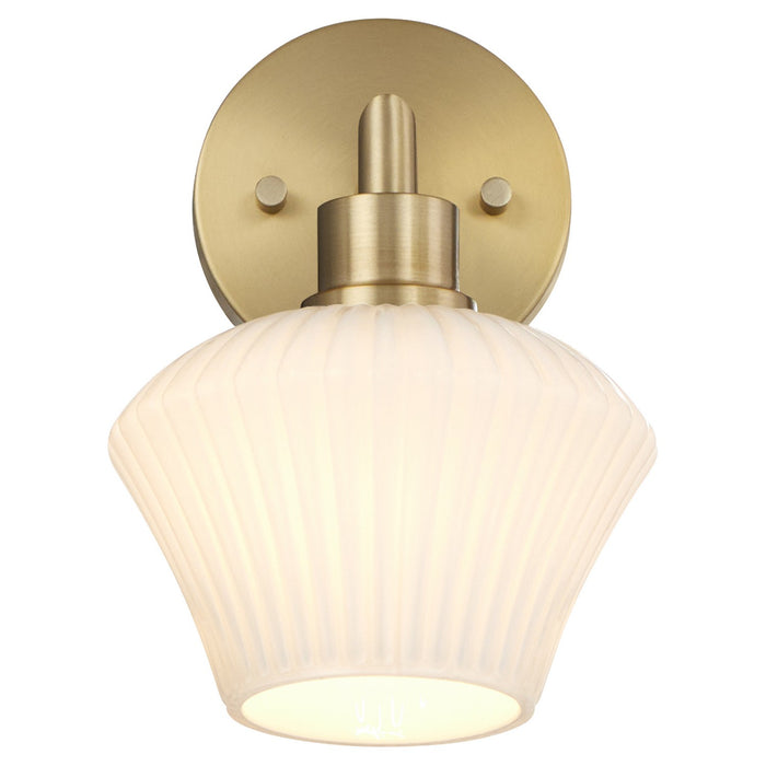 Myhouse Lighting Quorum - 5221-1-80 - One Light Wall Mount - Cassini - Aged Brass