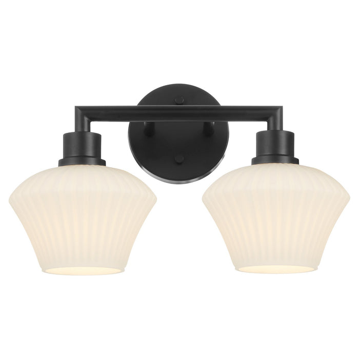 Myhouse Lighting Quorum - 5221-2-59 - Two Light Vanity - Cassini - Matte Black