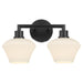 Myhouse Lighting Quorum - 5221-2-59 - Two Light Vanity - Cassini - Matte Black