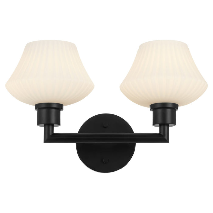 Myhouse Lighting Quorum - 5221-2-59 - Two Light Vanity - Cassini - Matte Black