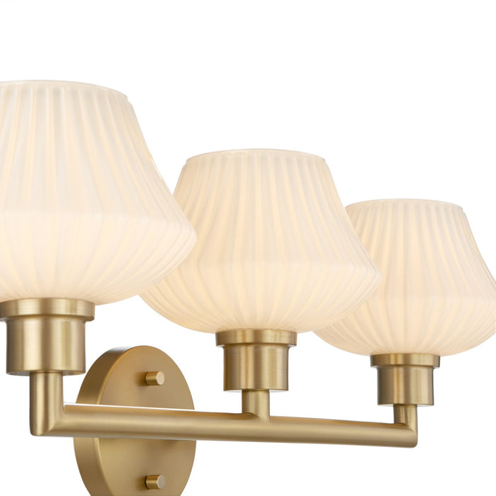 Myhouse Lighting Quorum - 5221-3-80 - Three Light Vanity - Cassini - Aged Brass