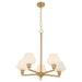 Myhouse Lighting Quorum - 6221-5-80 - Five Light Chandelier - Cassini - Aged Brass