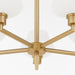 Myhouse Lighting Quorum - 6221-5-80 - Five Light Chandelier - Cassini - Aged Brass