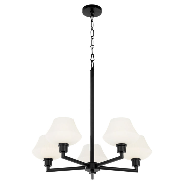 Myhouse Lighting Quorum - 6221-5-59 - Five Light Chandelier - Cassini - Matte Black