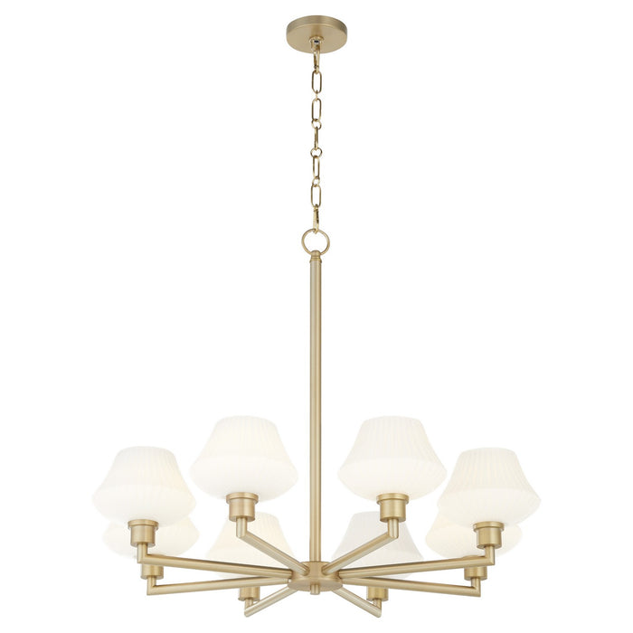 Myhouse Lighting Quorum - 6221-8-80 - Eight Light Chandelier - Cassini - Aged Brass