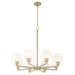 Myhouse Lighting Quorum - 6221-8-80 - Eight Light Chandelier - Cassini - Aged Brass