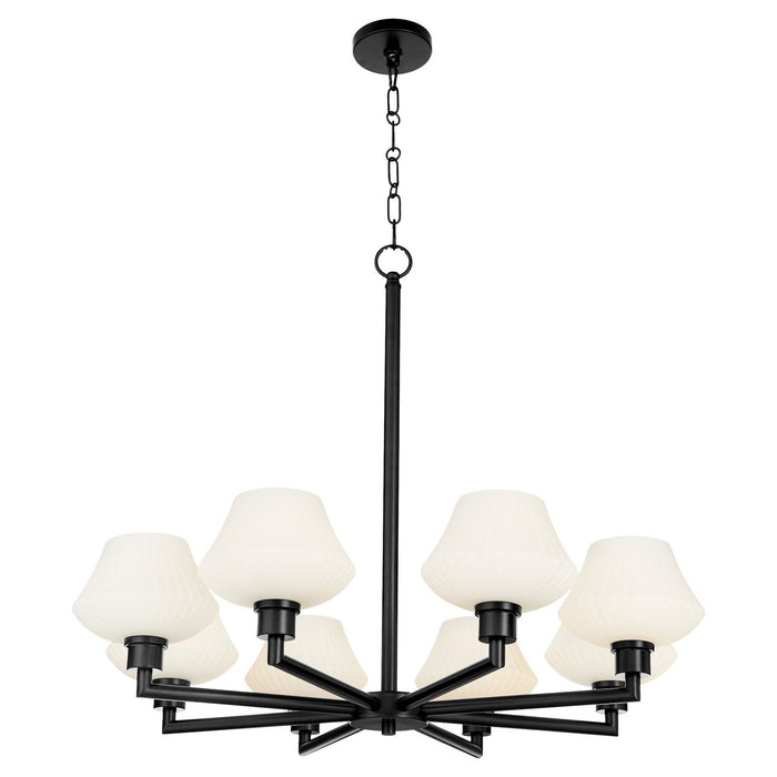 Myhouse Lighting Quorum - 6221-8-59 - Eight Light Chandelier - Cassini - Matte Black