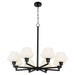 Myhouse Lighting Quorum - 6221-8-59 - Eight Light Chandelier - Cassini - Matte Black