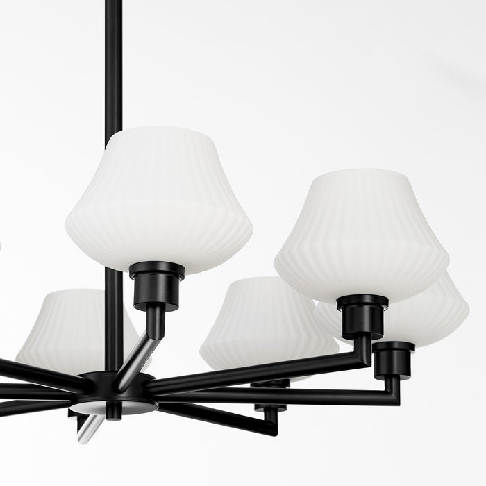 Myhouse Lighting Quorum - 6221-8-59 - Eight Light Chandelier - Cassini - Matte Black