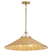 Myhouse Lighting Quorum - 830-3-80 - Three Light Pendant - Cona - Aged Brass