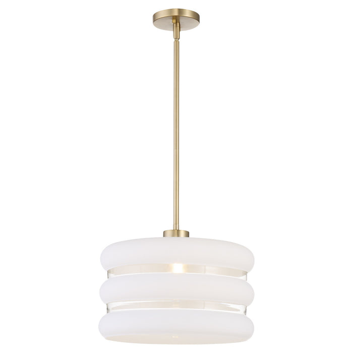 Myhouse Lighting Quorum - 806-80 - One Light Pendant - Gillis - Aged Brass