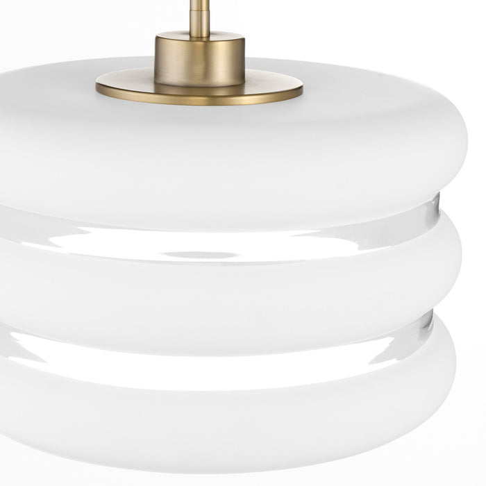 Myhouse Lighting Quorum - 806-80 - One Light Pendant - Gillis - Aged Brass